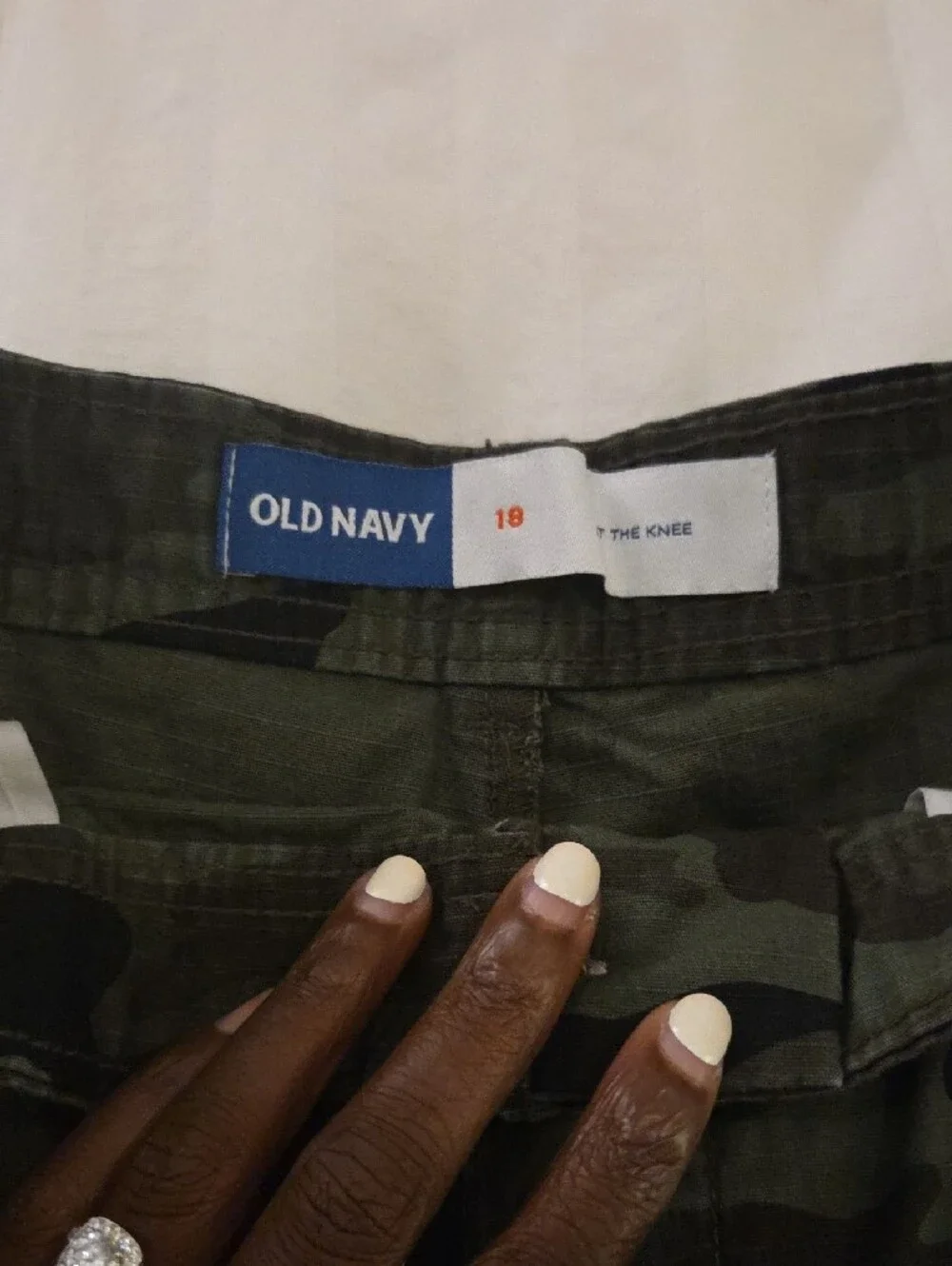 Old Navy Boy's Camo Cargo Shorts - Green & Black